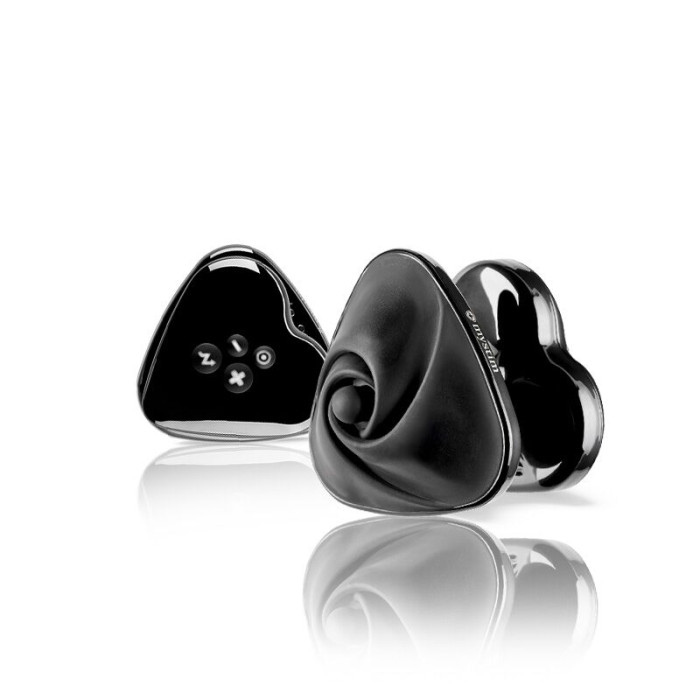 Вібратор для клітора з електростимуляцією Mystim Heart's Desire Black Edition