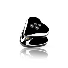 Вібратор для клітора з електростимуляцією Mystim Heart's Desire Black Edition