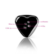 Вібратор для клітора з електростимуляцією Mystim Heart's Desire Black Edition