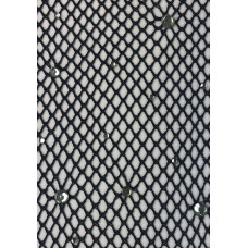 Колготки Leg Avenue Rhinestone micro net tights One size Black, дрібна сітка, стрази