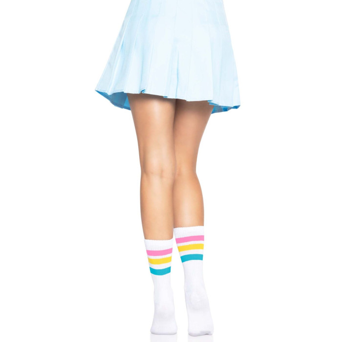 Шкарпетки жіночі в смужку Leg Avenue Pride crew socks Pansexual, 37–43 розмір