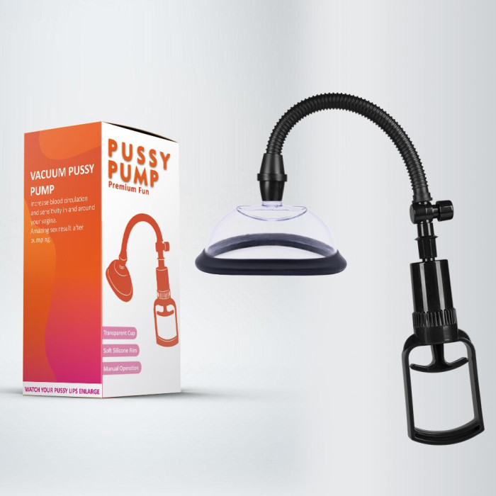 Вакуумна помпа для вульви Pussy Pump Premium Fun розмір S (11 см), механічний насос