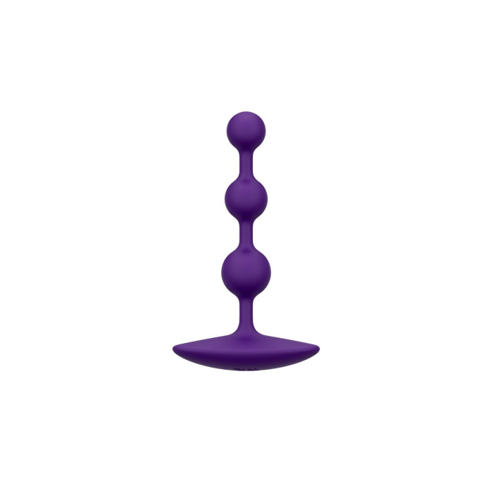 Анальне намисто Romp Amp Dark Purple, силікон, макс. діаметр 2,6 см