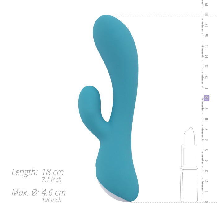 Вібратор-кролик Cala Azul – Martina Rabbit Vibrator, ергономічна форма, 10 режимів