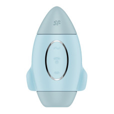 Вакуумний стимулятор з вібрацією Satisfyer Mission Control Blue, 2 незалежні мотори