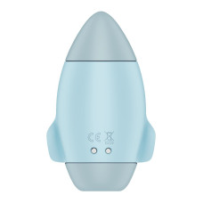 Вакуумний стимулятор з вібрацією Satisfyer Mission Control Blue, 2 незалежні мотори