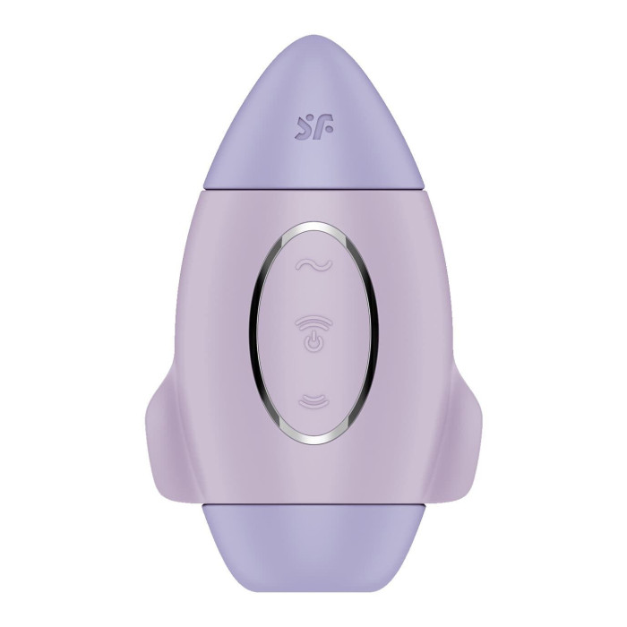 Вакуумний стимулятор з вібрацією Satisfyer Mission Control Violet, 2 незалежні мотори
