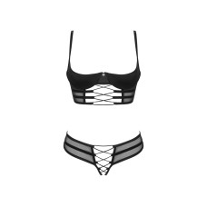 Комплект Obsessive Roxelia 2-pcs crotchless set M/L