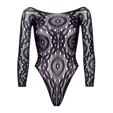 Еротичне боді-бодістокінг Leg Avenue Snap crotch thong back teddy Black S/M