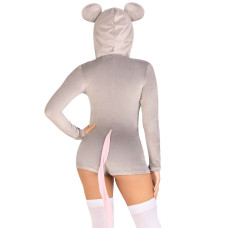 Комбінезон-костюм миші Leg Avenue Comfy Mouse L, з капюшоном