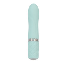 Розкішний вібратор PILLOW TALK - Flirty Teal з кристалом Swarovski, гнучка головка