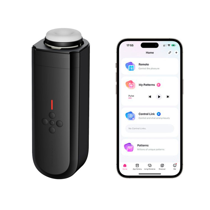 Інтерактивний смарт-мастурбатор Lovense Solace, до 280 фрикцій на хвилину, до 12,5 годин роботи