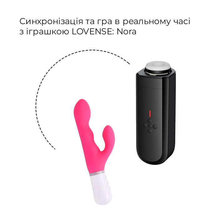 Інтерактивний смарт-мастурбатор Lovense Solace, до 280 фрикцій на хвилину, до 12,5 годин роботи