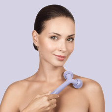 Електронний ультразвуковий ролик для обличчя та тіла GESKE Sonic Facial&Body Roller 4в1 violet