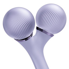 Електронний ультразвуковий ролик для обличчя та тіла GESKE Sonic Facial&Body Roller 4в1 violet