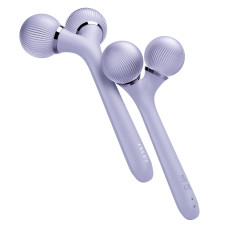Електронний ультразвуковий ролик для обличчя та тіла GESKE Sonic Facial&Body Roller 4в1 violet