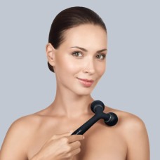 Електронний ультразвуковий ролик для обличчя та тіла GESKE Sonic Facial&Body Roller 4в1 black