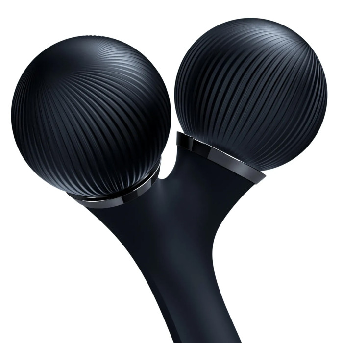 Електронний ультразвуковий ролик для обличчя та тіла GESKE Sonic Facial&Body Roller 4в1 black