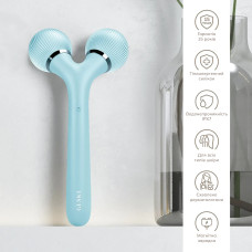 Електронний ультразвуковий ролик для обличчя та тіла  GESKE Sonic Facial&Body Roller 4в1 turquoise