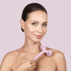 Електронний ультразвуковий ролик для обличчя та тіла GESKE Sonic Facial&Body Roller 4в1 pink