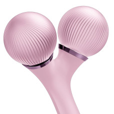 Електронний ультразвуковий ролик для обличчя та тіла GESKE Sonic Facial&Body Roller 4в1 pink