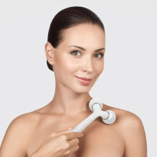 Електронний ультразвуковий ролик для обличчя та тіла GESKE Sonic Facial&Body Roller 4в1 white