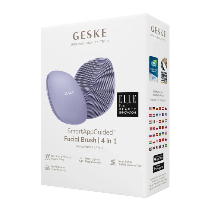 Щітка для обличчя GESKE Facial Brush 4в1 purple