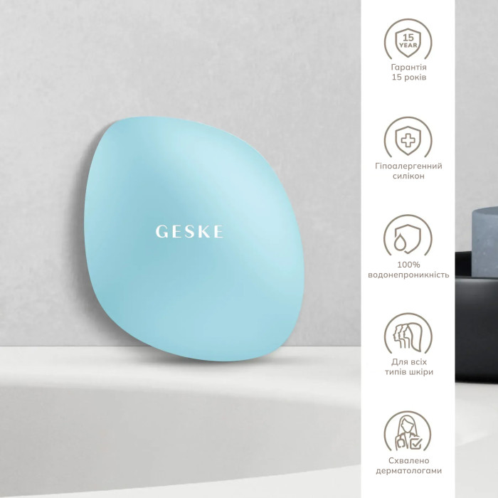 Щітка для обличчя GESKE Facial Brush 4в1 turquoise