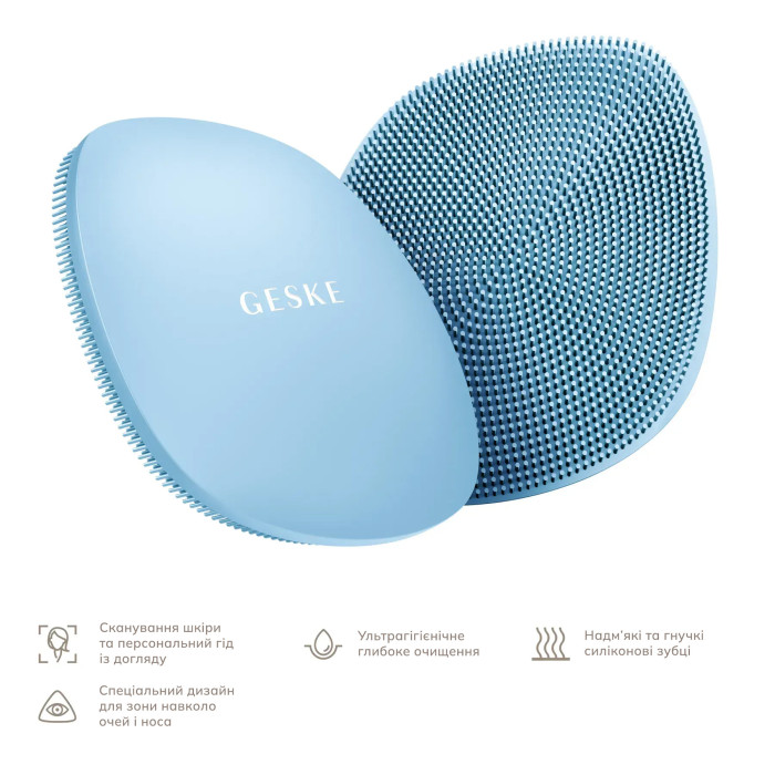Щітка для обличчя GESKE Facial Brush 4в1 aquamarine