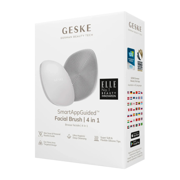Щітка для обличчя GESKE Facial Brush 4в1 white