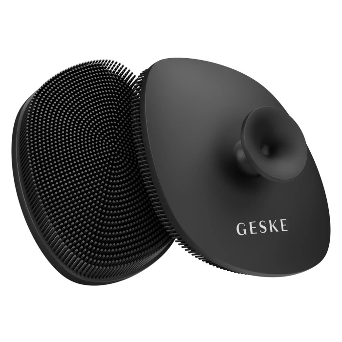 Щітка для обличчя GESKE Facial Brush 4в1 з тримачем gray