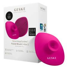 Щітка для обличчя GESKE Facial Brush 4в1 з тримачем magenta