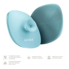 Щітка для обличчя GESKE Facial Brush 4в1 з тримачем turquoise