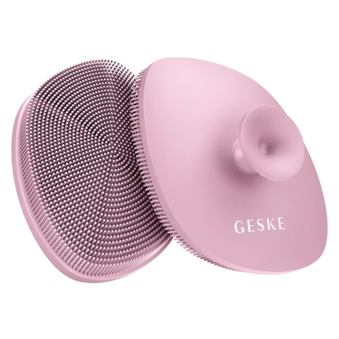 Щітка для обличчя GESKE Facial Brush 4в1 з тримачем pink