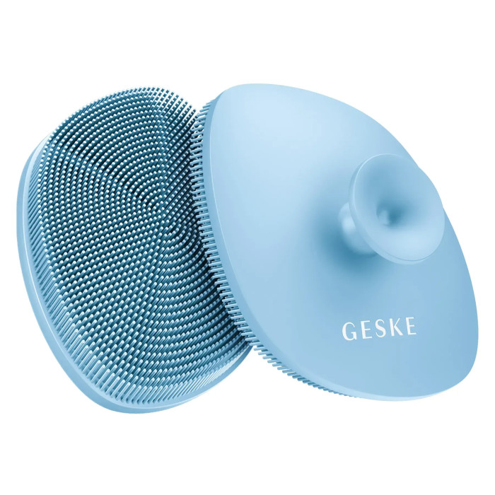 Щітка для обличчя GESKE Facial Brush 4в1 з тримачем aquamarine