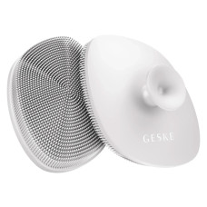 Щітка для обличчя GESKE Facial Brush 4в1 з тримачем white