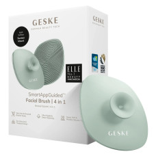 Щітка для обличчя GESKE Facial Brush 4в1 з тримачем green