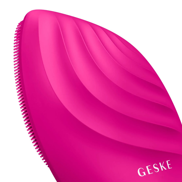Електронна ультразвукова щітка для обличчя GESKE Sonic Facial Brush 5в1 magenta