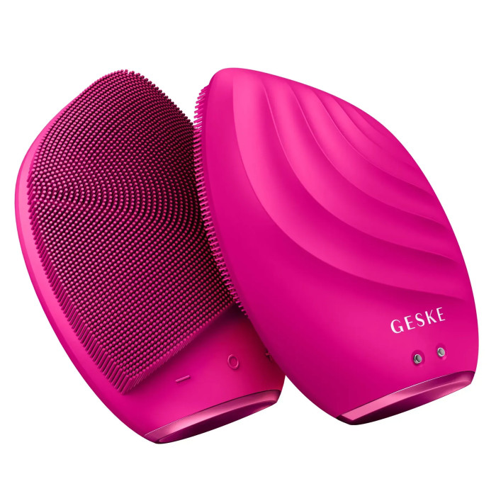 Електронна ультразвукова щітка для обличчя GESKE Sonic Facial Brush 5в1 magenta