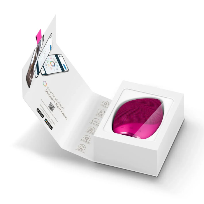 Електронна ультразвукова щітка для обличчя GESKE Sonic Facial Brush 5в1 magenta
