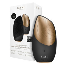 Електронна звукова термо щітка для обличчя GESKE Sonic Thermo Facial Brush 6в1 gray