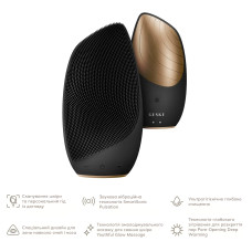 Електронна звукова термо щітка для обличчя GESKE Sonic Thermo Facial Brush 6в1 gray