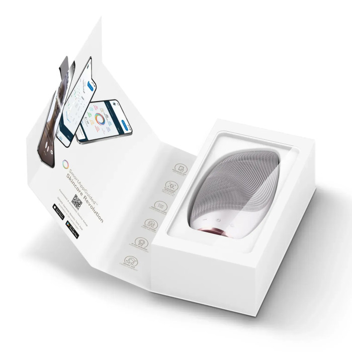 Електронна звукова термо щітка для обличчя GESKE Sonic Thermo Facial Brush 6в1 starlight