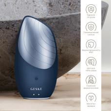Електронна звукова термо щітка для обличчя GESKE Sonic Thermo Facial Brush 6в1 midnight