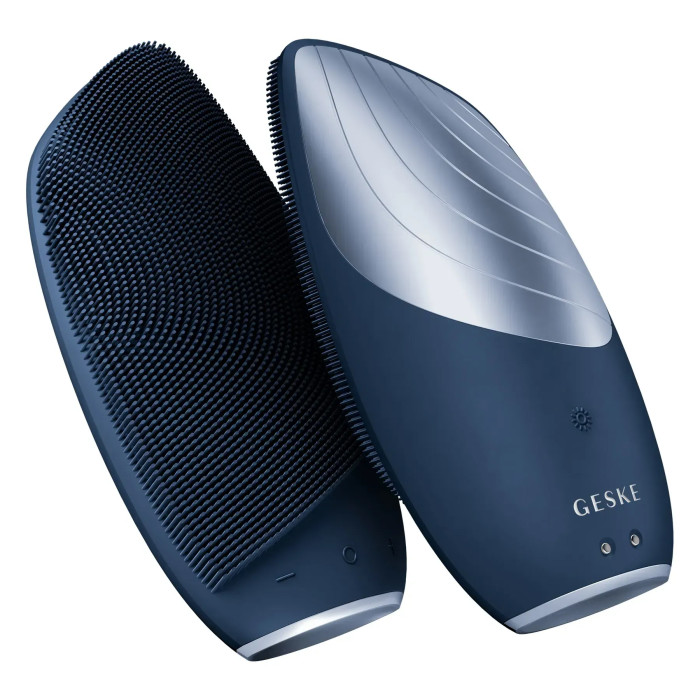 Електронна звукова термо щітка для обличчя GESKE Sonic Thermo Facial Brush 6в1 midnight