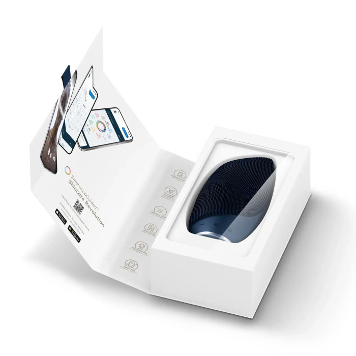 Електронна звукова термо щітка для обличчя GESKE Sonic Thermo Facial Brush 6в1 midnight