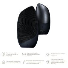 Електронна звукова термо щітка для обличчя GESKE Sonic Thermo Facial Brush 6в1 black