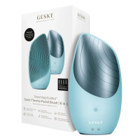 Електронна звукова термо щітка для обличчя GESKE Sonic Thermo Facial Brush 6в1 turquoise