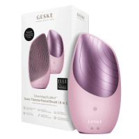 Електронна звукова термо щітка для обличчя GESKE Sonic Thermo Facial Brush 6в1 pink