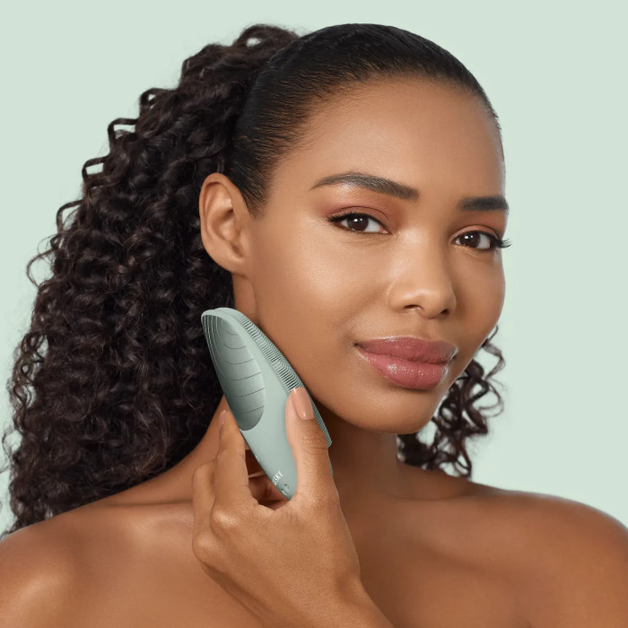 Електронна звукова термо щітка для обличчя GESKE Sonic Thermo Facial Brush 6в1 green